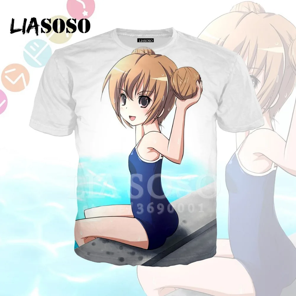 LIASOSO 3D принт для женщин и мужчин аниме тигр дракон милая девушка Айсака Тайга