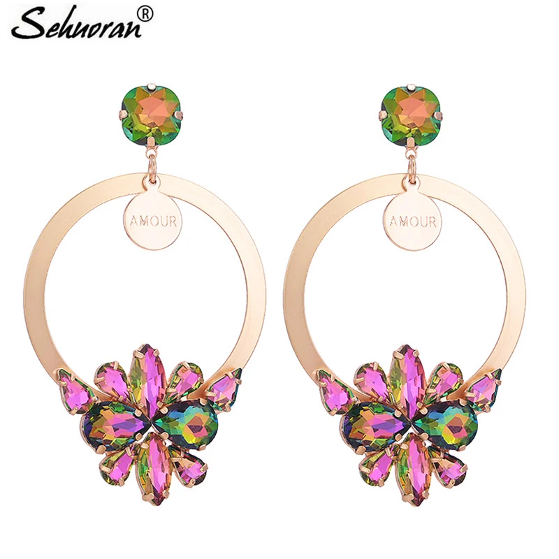 Sehuoran Oorbellen Ohrringe Pendientes Mujer Moda 2018 Boho Mat Gold Woman Earrings For Wedding Earings | Украшения и аксессуары