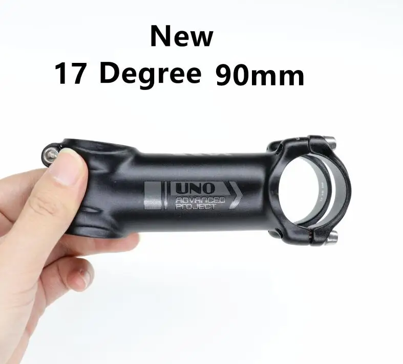 NEW 17 degree 90mm UNO 7 велосипедный стержень Kalloy ultralight-7 17 градусов MTB Alu 7050 31,8 мм 60 70 мм 80 мм 90 мм 100 110 120 130 мм велосипедный стержень king alloy - Цвет: NEW 17 degree 90mm