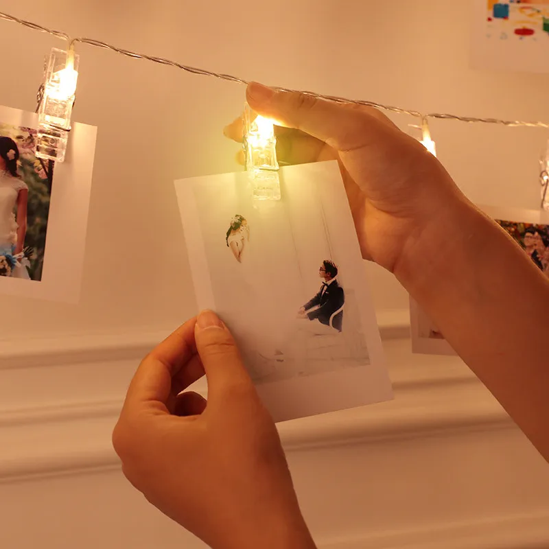 LAOPAO 1 5 м/2 м/3 м/6 м держатель для фотографий светодиодная гирлянда USB/батарея
