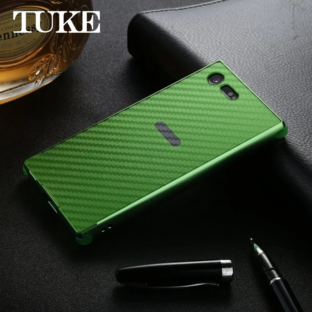 Чехол TUKE для sony X Compact, алюминиевая металлическая рамка для sony Xperia X Compact F5321, Жесткий Чехол из углеродного волокна для sony Compact X