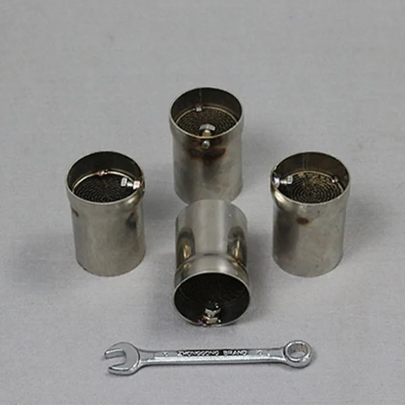 

48MM Universal Front Mid End for Motorcycle Exhaust Muffler Silencer Included Wrench