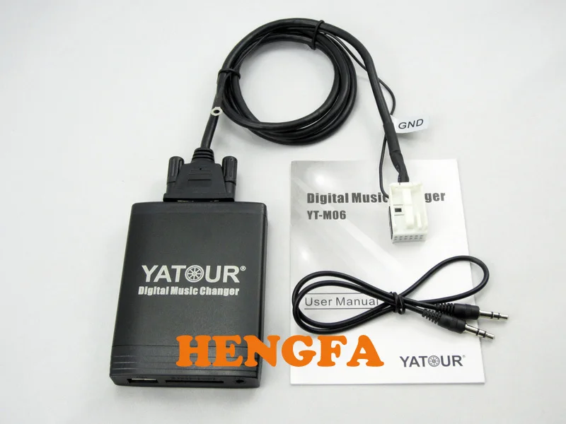 Автомобильный цифровой usb адаптер Yatour для смены музыки CD MP3 AUX 12pin VW Golf GTI Audi Skoda Seat