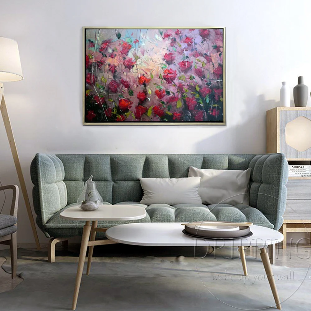 Картина маслом на холсте с изображением красивых цветов|oil painting|paintings on canvasoil painting