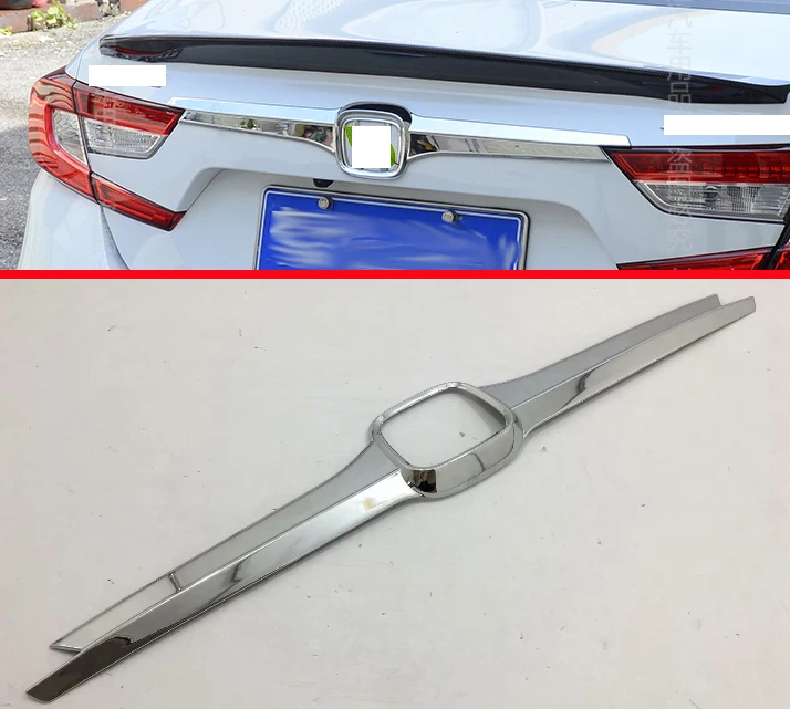ABS Хромированная Задняя Крышка багажника Накладка для Honda Accord MK10 2018