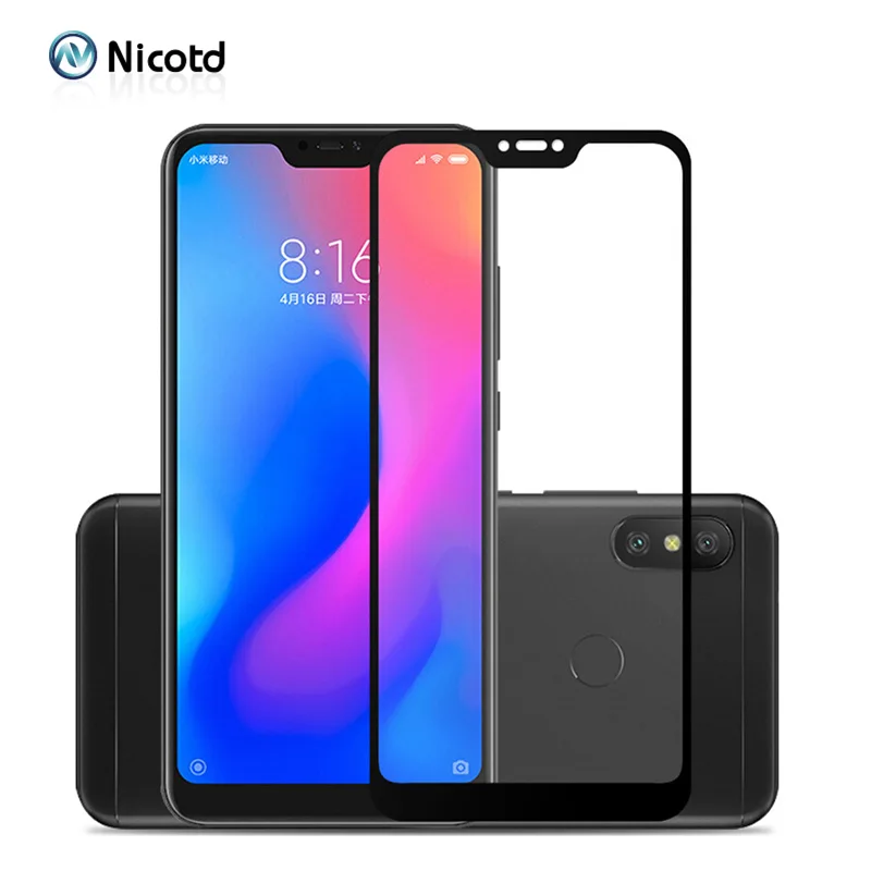 Никотд для Redmi 6 Pro Закаленное стекло пленка Xiaomi 8 8SE A2 Lite Полное покрытие Защита