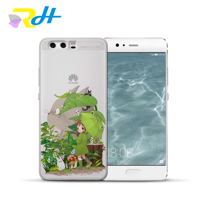 Для funda Huawei P20 lite чехол МИЛЫЙ Тоторо для P8 Coque Etui P Smart P9 P10 Lite Plus P30 Pro