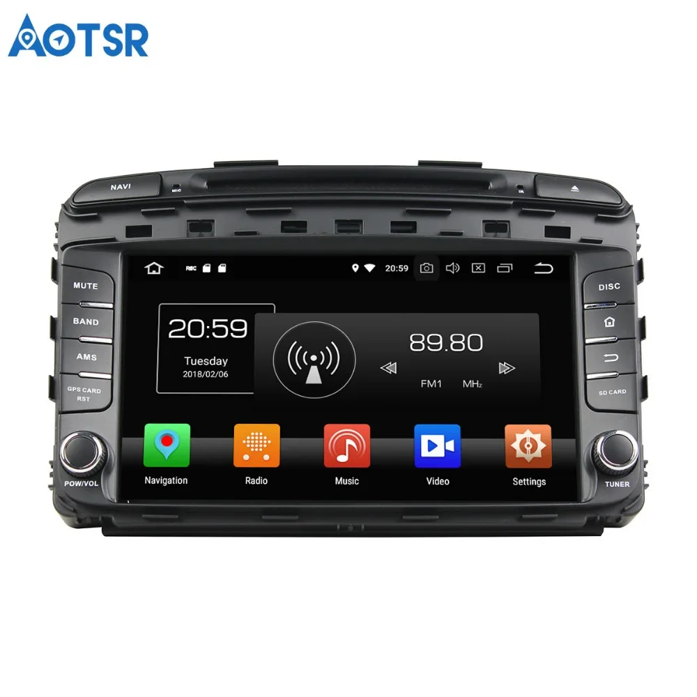 

Aotsr Android 8.0 7.1 GPS navigation Car DVD Player For KIA SORENTO 2015 multimedia radio recorder 2 DIN 4GB+32GB 2GB+16GB