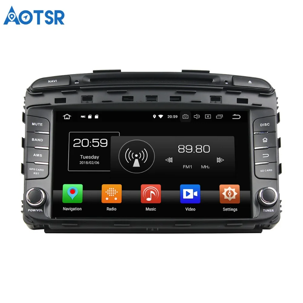 Автомобильный DVD плеер Aotsr Android 8 0 7 1 GPS навигация для KIA SORENTO 2015 мультимедийный