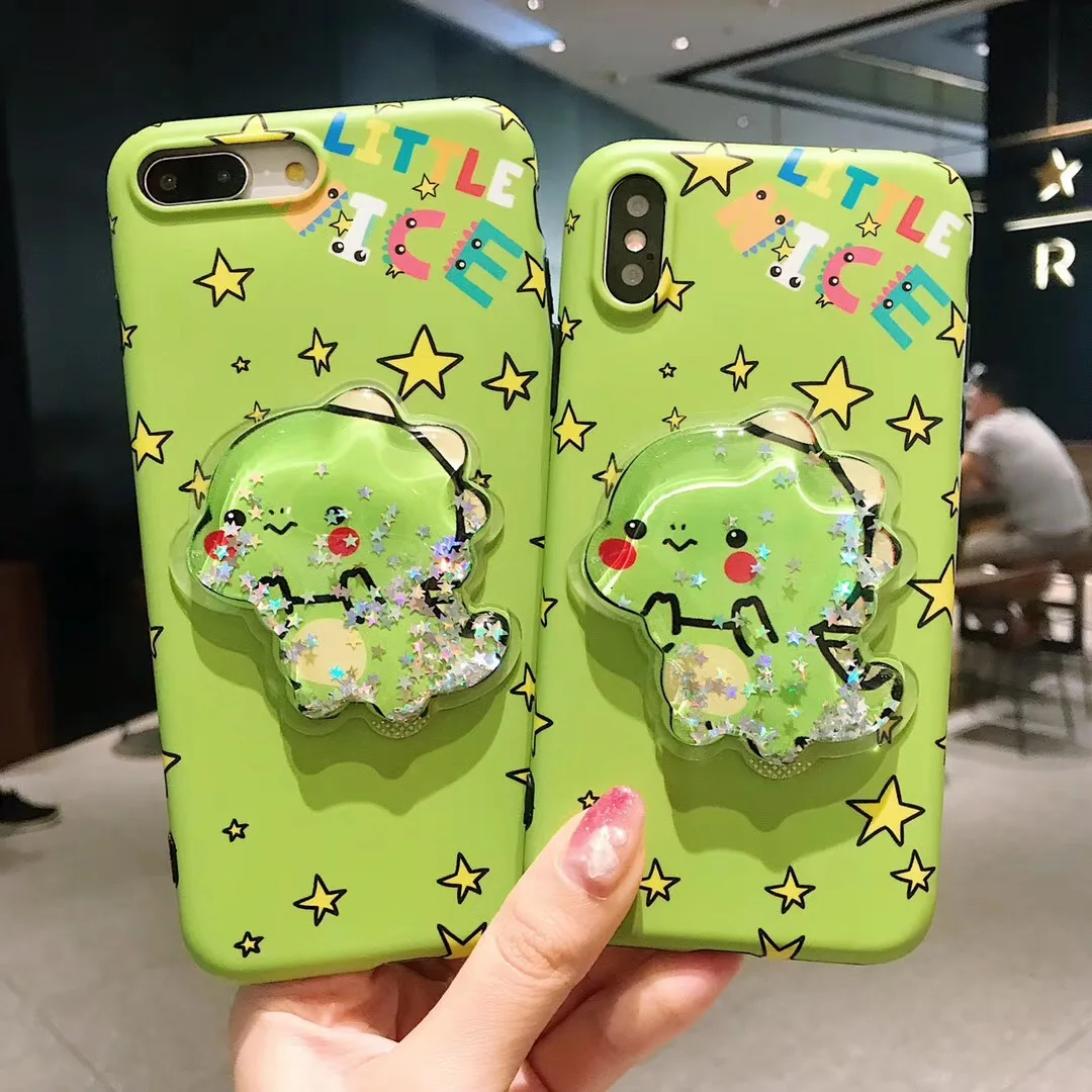 3D мультфильм милый с принтом зыбучих песков динозавр чехол для iPhone X 6 6s 7 8 Plus |