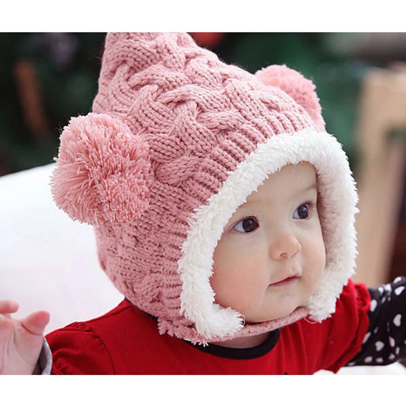 Детские шапки Новое поступление детские вязаные шапочки зимние теплые крючком