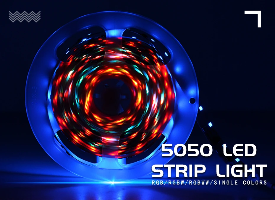 [DBF] Светодиодная лента 5050 RGB/RGBW/RGBWW IP65 Водонепроницаемый DC12V гибкий светодиодный светильник красный/зеленый/синий/холодный белый/теплый белый 60 светодиодный/м 5 м/лот