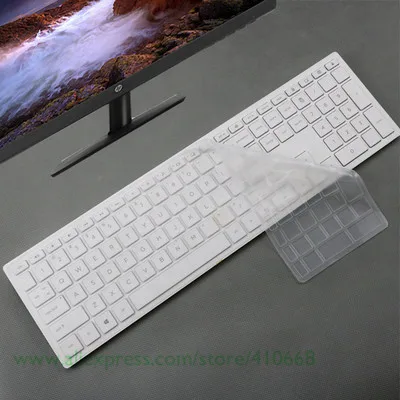 Crystal Desktop Keyboard Cover Protector Skin Computer For HP Pavilion All-in-One PC 24-xa 24-xa0002a 24-xa0300nd 24-xa0051hk 23.8 inch - Цвет: Crystal