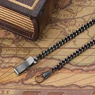 OUYAWEI Серебристая черная бронза Золотая цепь из нержавеющей стали для Механические карманные часы и брелок часы в подарок