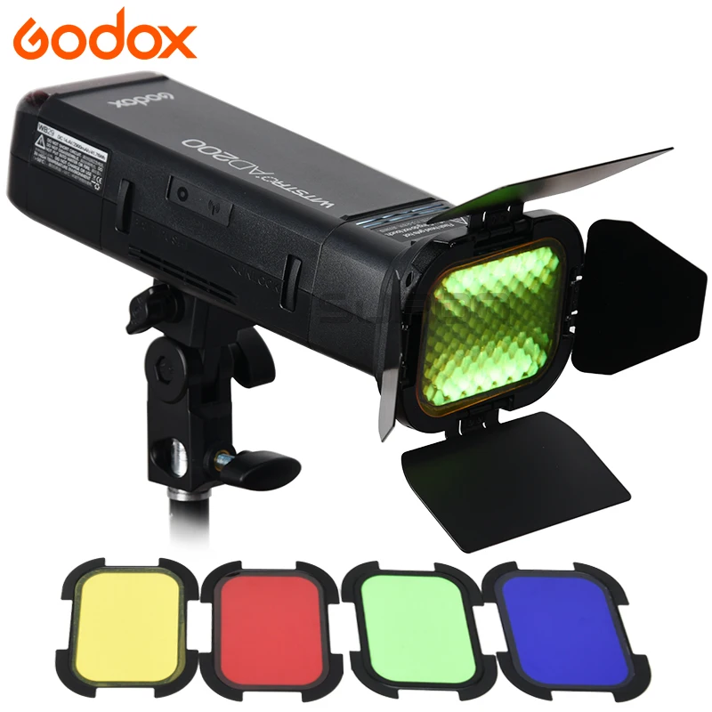 Карманная вспышка Godox AD200 для фотосъемки стробоскоп 2 4G TTL 1/8000 HSS моносвет Sony Canon Nikon