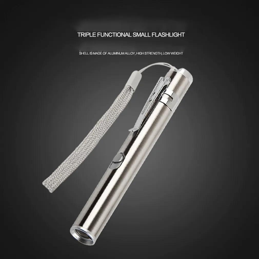 Многофункциональный 3 в 1 мини светодиодный фонарик USB Перезаряжаемые