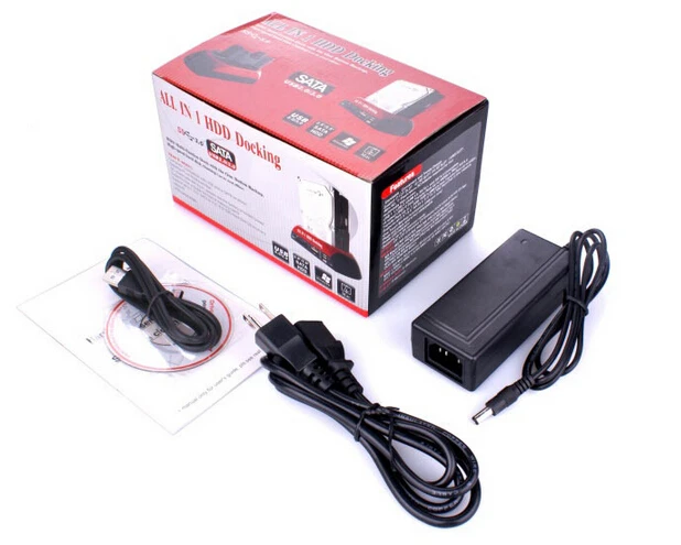 All in 1 2.5" 3.5" Dual USB 2.0 SATA IDE Dock HDD Docking Station Hub Card Reader OTG External Storage Enclosure Free Shipping |