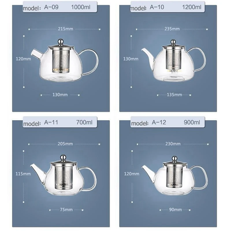 Filter flower teapot tea cup pot elegant glass set Stainless steel filter | Дом и сад