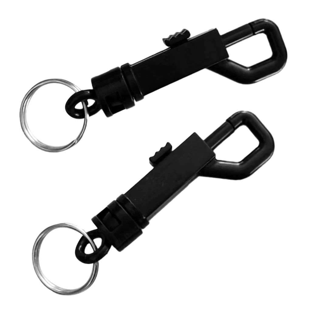 2 шт. прочный черный пластиковый поворотный защелкивающийся крючок с разрезным