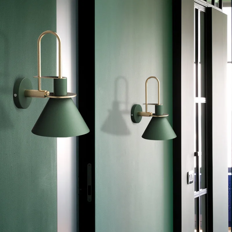 Artpad 5w Nordic Creative Loft Horn Wall Lamp Bedroom Bedside Staircase Mirror Iron Sconce Lighting Fixtures With Led Bulb | Освещение