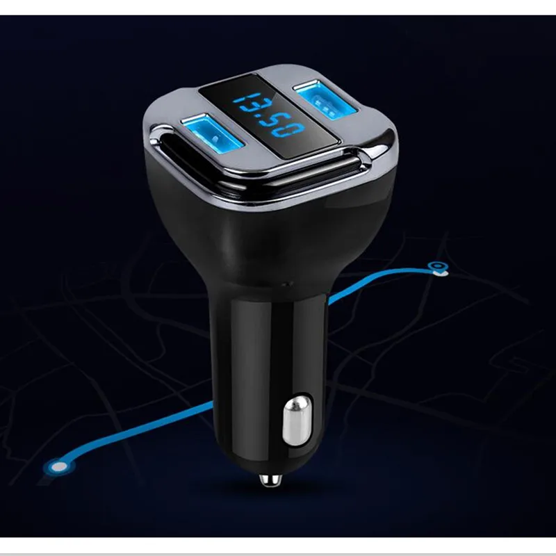 

Mini GPS Tracker Mobile APP Tracker Dual USB Smart Car Charger Voltage Monitor GPS Locator Real Time Tracking Device Voltmeter