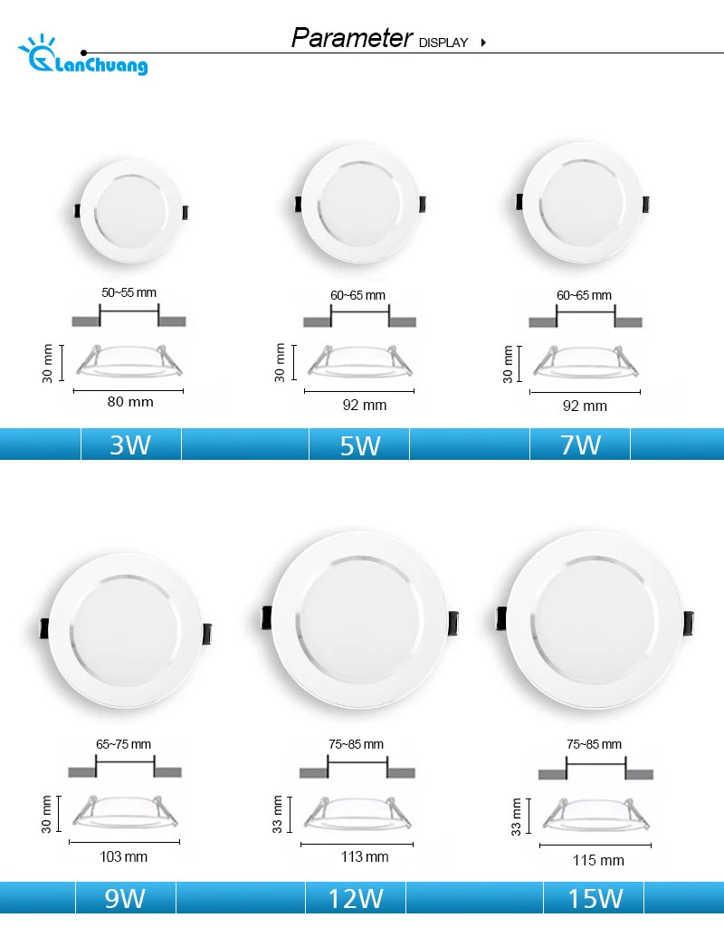 4 шт./лот 5 W 7 W 9 W светодиодный Spotlight 220 V 230 V 240 V потайной шкаф настенный светильник вниз потолочный светильник светодиодный лампы