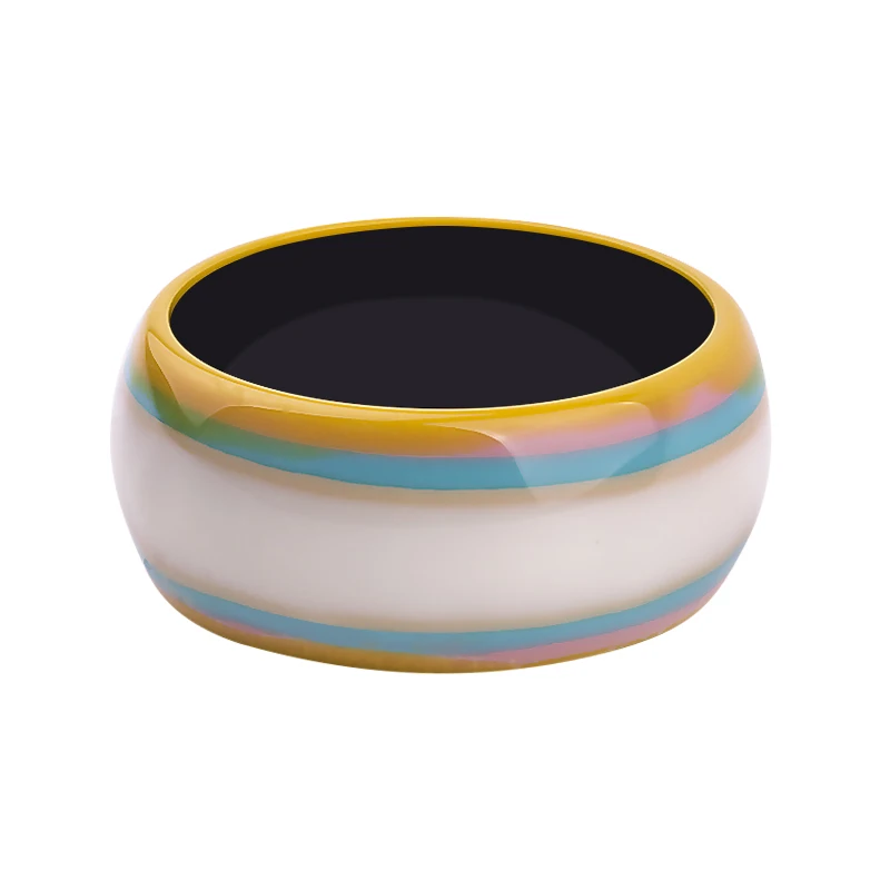 GuanLong Brand Design Colorful Stripe Resin Bangles For Office Ladies Fashion Bangle Bracelet Jewelry Wholesale | Украшения и