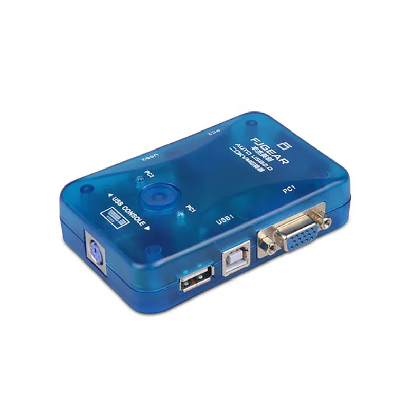 2 Порты USB KVM автоматический переключатель два в одном из Vga горячих клавиш хосты