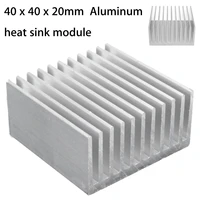 leory 40x40x20mm aluminum heat sink cooler ic heatsink cooling fin radiator for cpu led power component cooling accessories