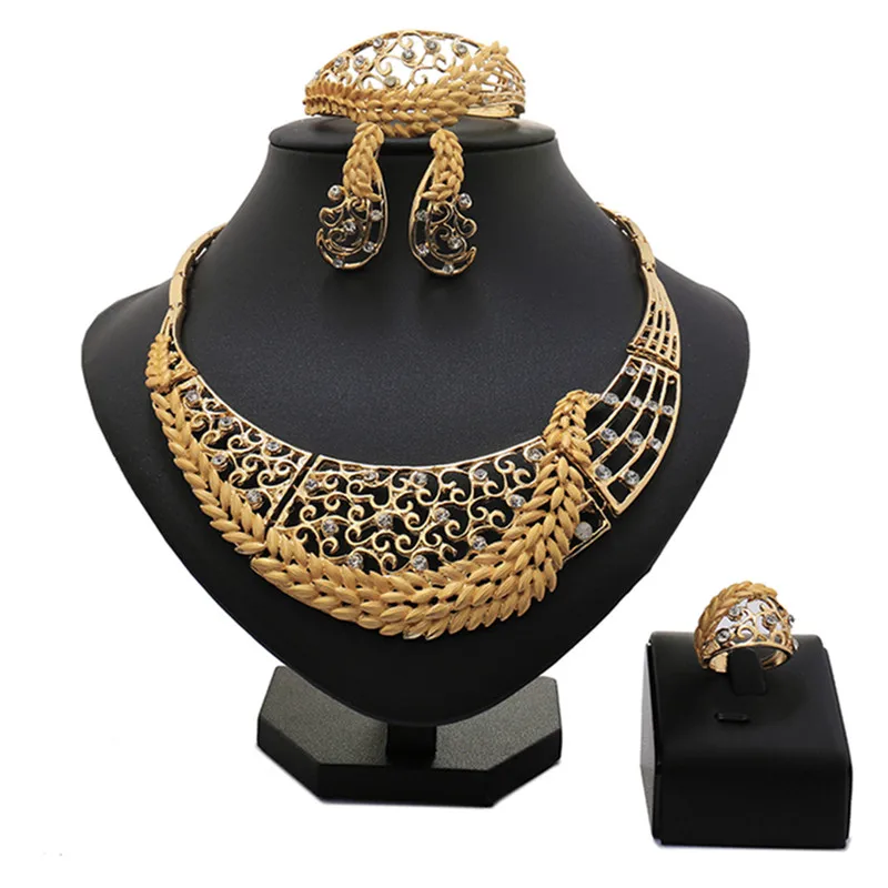 Комплект ювелирных изделий из колье серёг и браслета|african costume jewelry set|costume setnecklace