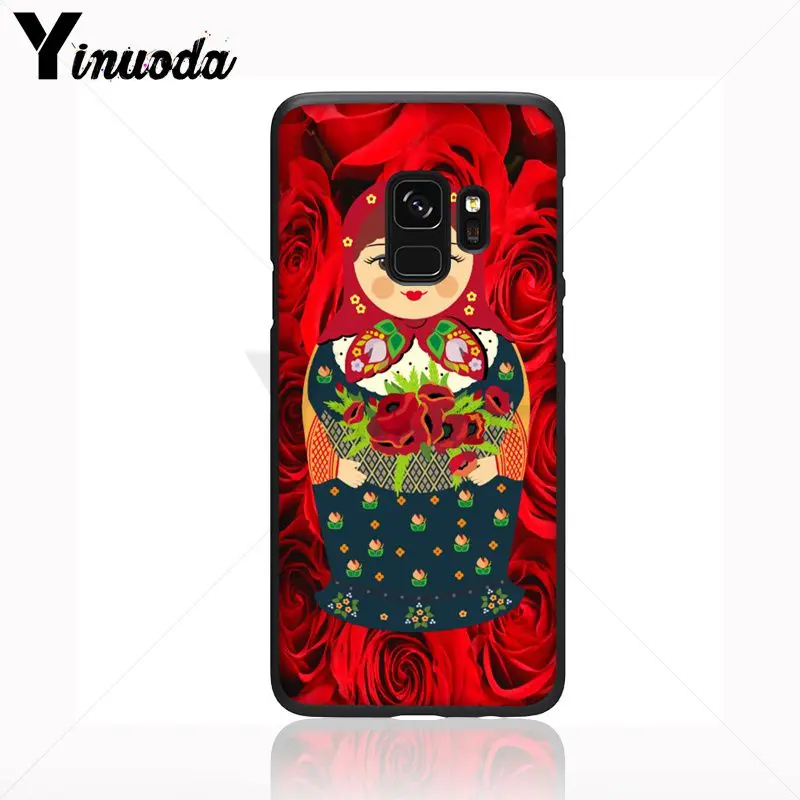 Yinuoda милый русский рисунок куклы матрешка мягкий чехол для телефона Samsung Galaxy s9 s8