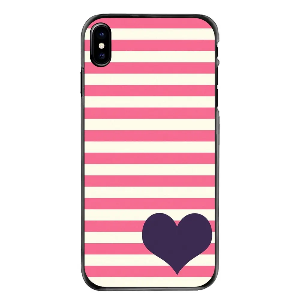 Pink Rose Heart With Stripes Poster Hard Phone Bag Case For Sony Xperia X XA XZ M2 M4 M5 C3 C4 C5 T3 E4 E5 Z Z1 Z2 Z3 Z5 Compact |
