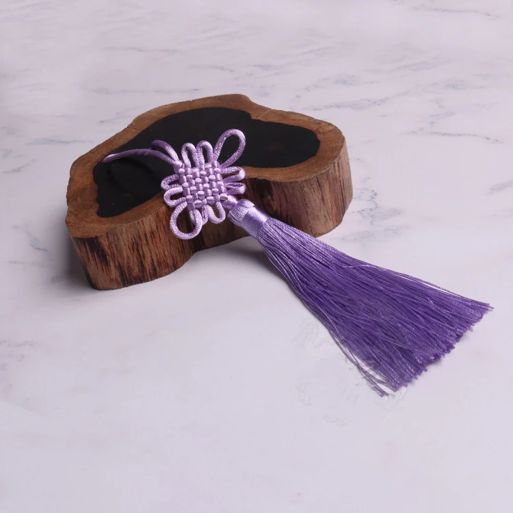 Light purple 10 шт. китайские узлы кисточка DIY Подвеска Ювелирная одежда декоративная аксессуары Автомобильный ключ сумка Подвеска DIY ремесло кисточка бахрома - Цвет: Light purple
