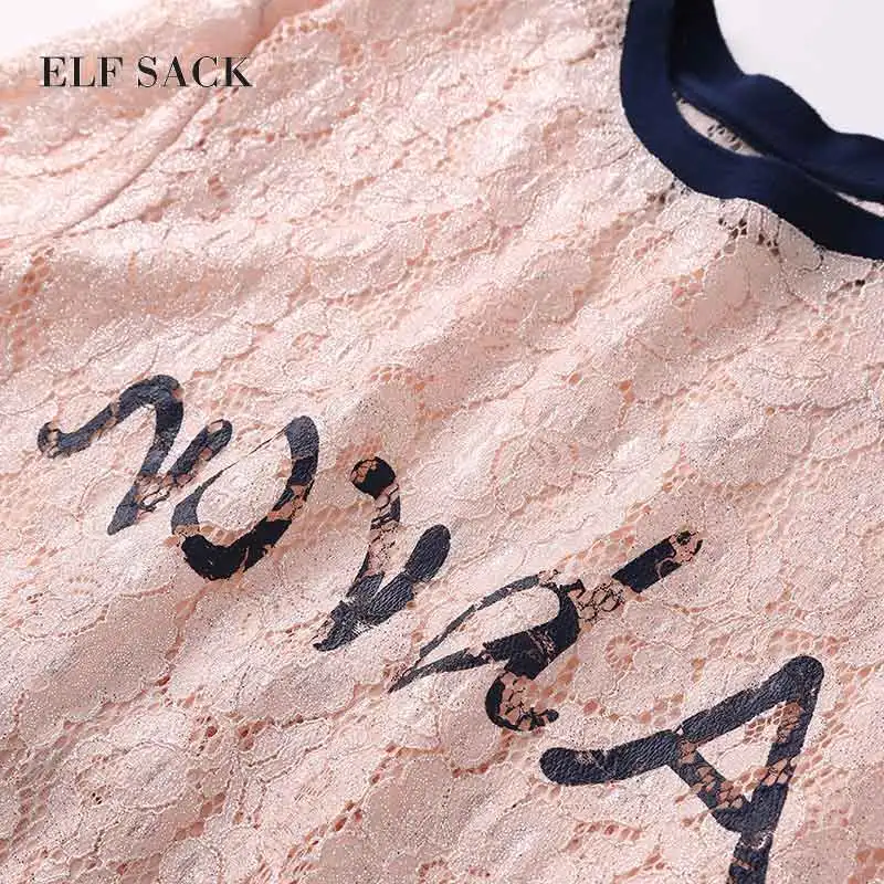 Женское винтажное платье ELFSACK хлопковое с О образным вырезом и рукавом в