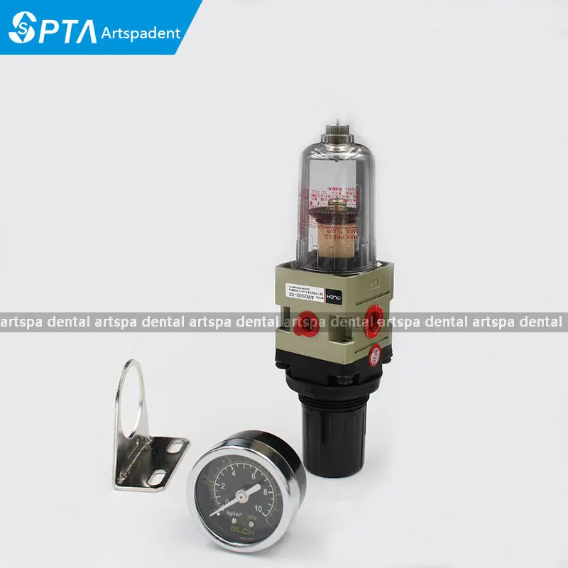 

One PC Dental Valve Dental air reduce valve with connector dental chair dental unit valve with 3 connectors