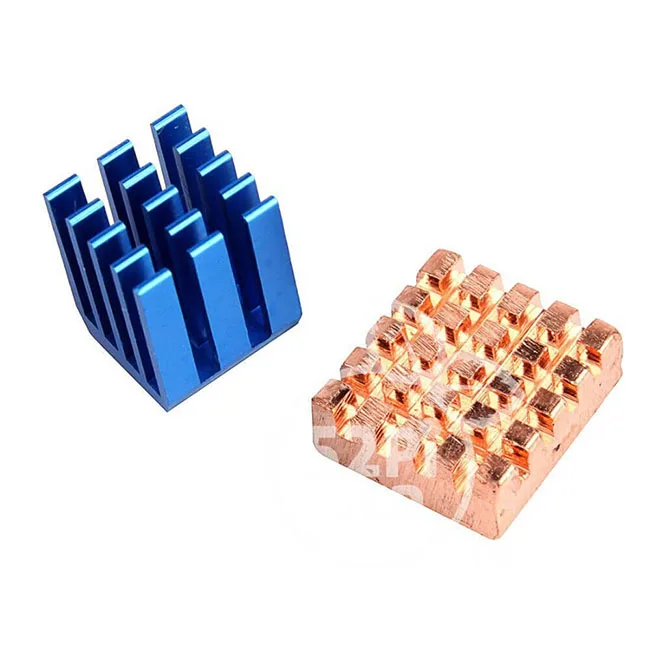 Raspberry Pi heatsinks kit Alu blue Copper heatsink | Компьютеры и офис