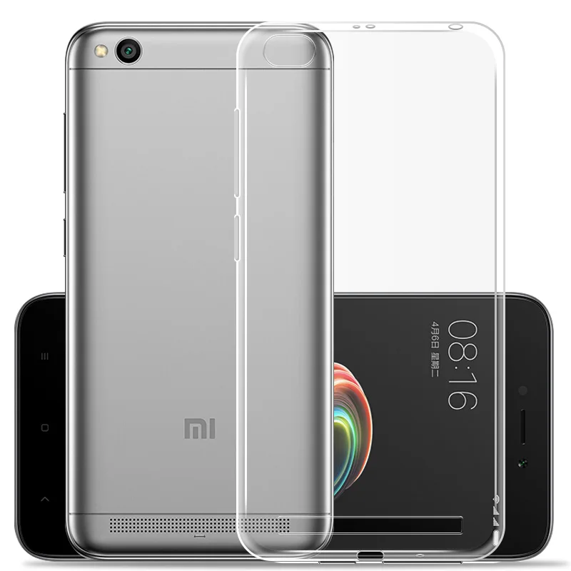 Чехол для Redmi 5A прозрачный мягкий силиконовый чехол из ТПУ Для Xiaomi Redmi5A