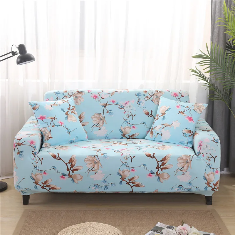 

Pastoral Floral Sofa Slipcovers Tight Wrap All-inclusive Slip-resistant Elastic Cubre Sofa Towel Corner Sofa Cover Couch Cover
