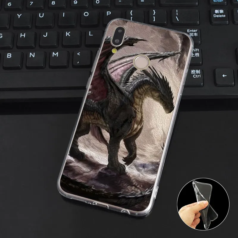 DREAMFOX M298 The Chinese Zodiac Dragon Soft TPU Silicone Case Cover For Huawei Honor 6A 6C 6X 7C 7X 8 Lite Pro |