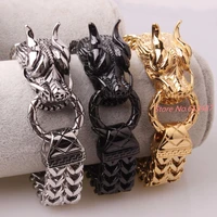 wholesale cool stainless steel dragon design bracelets for men personality fashion stainless steel bangle mens gift