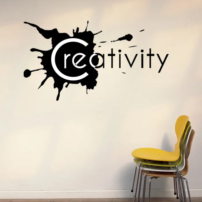 

Inspiring Creativity Word Wall Art Sticker | Motivation Decal Home Office Decor quote
