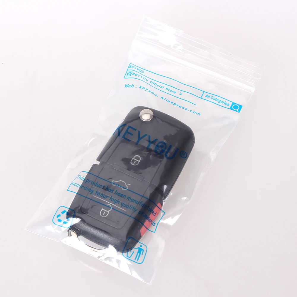 Чехол книжка KEYYOU 3 + 1 на 4 кнопки для VOLKSWAGEN VW Touareg|buttons buttons|button 4panic button |