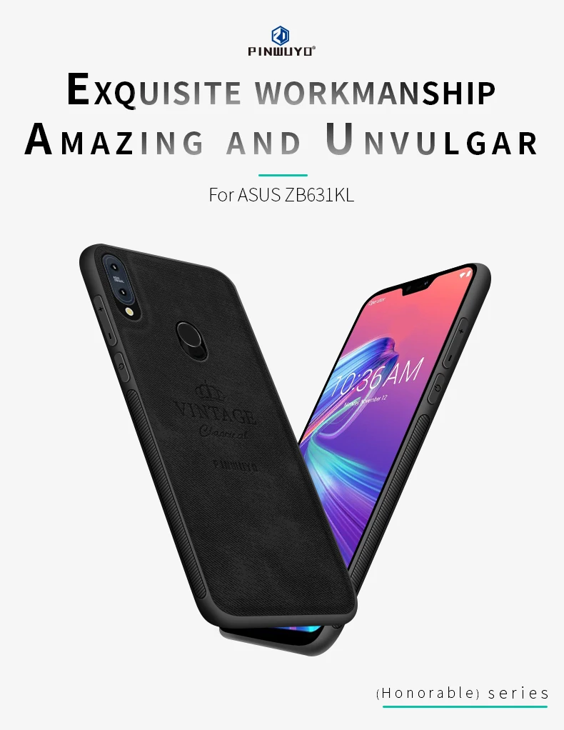 Модный классический матовый чехол PINWUYO для телефона Max Pro (M2) ZB631KL Asus Zenfone (M1) ZB601KL/ZB602K