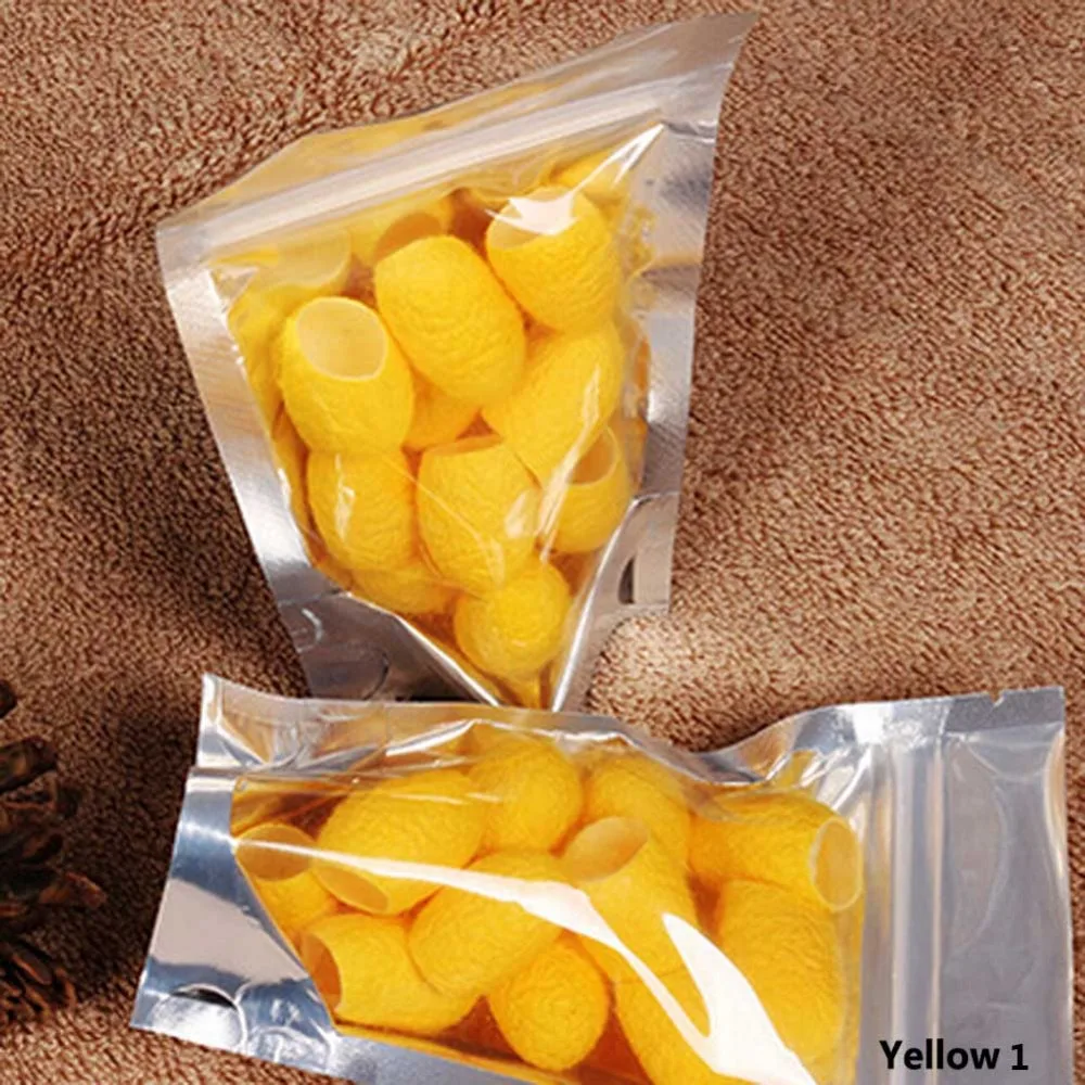 12/30/50/100PCS Per set Organic Natural Silk Cocoons Silkworm Balls Facial Skin Care Scrub Purifying Acne Anti Aging Whitening