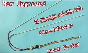 Новинка, набор из 5 светодиодных лент с регулируемой яркостью, 24 дюйма, 540 мм, обновите 24-дюймовую ЖК-панель CCFL для светодиодной подсветки
