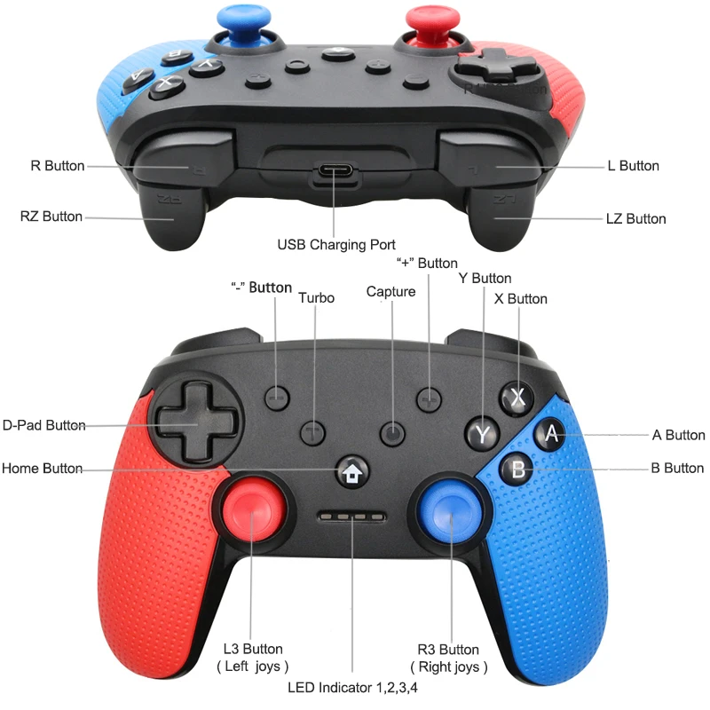Беспроводной игровой контроллер с поддержкой Bluetooth джойстик для консоли Nintendo Switch