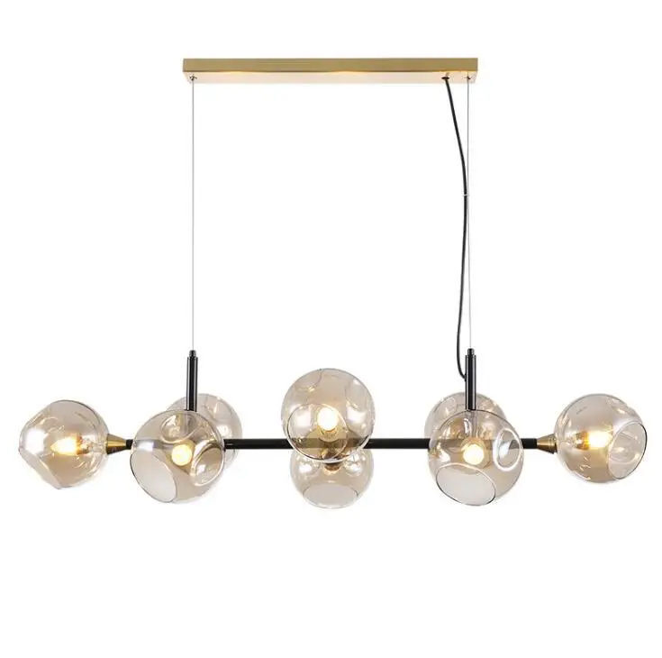 Постмодерн минималистичный стеклянный шар люстра ресторан спальня гостиная
