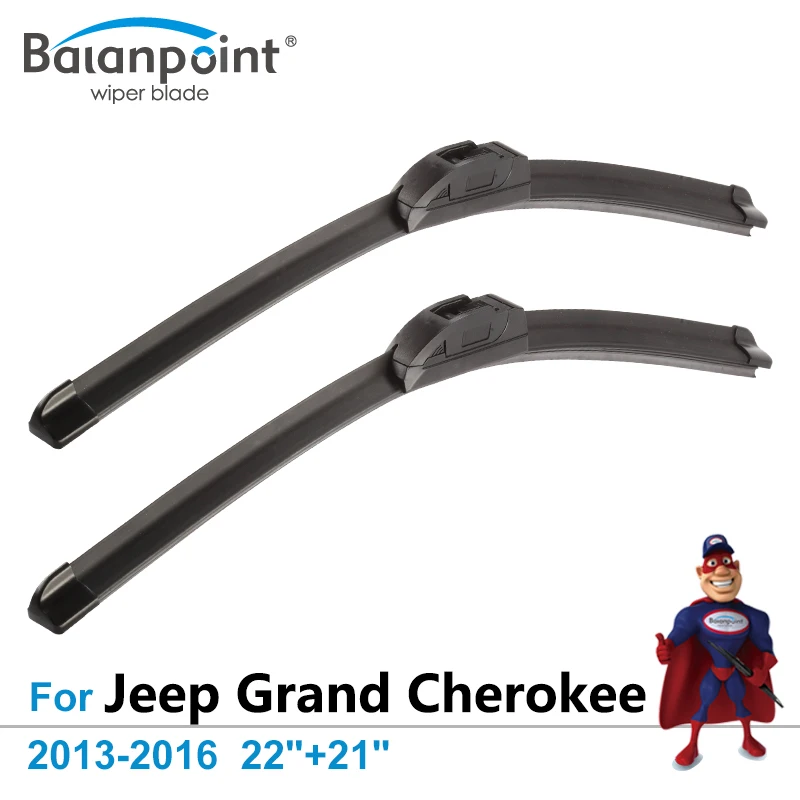

Wiper Blades for Jeep Grand Cherokee 2013-2016 22"+21", Set of 2, Exact Fit Windscreen Wipers