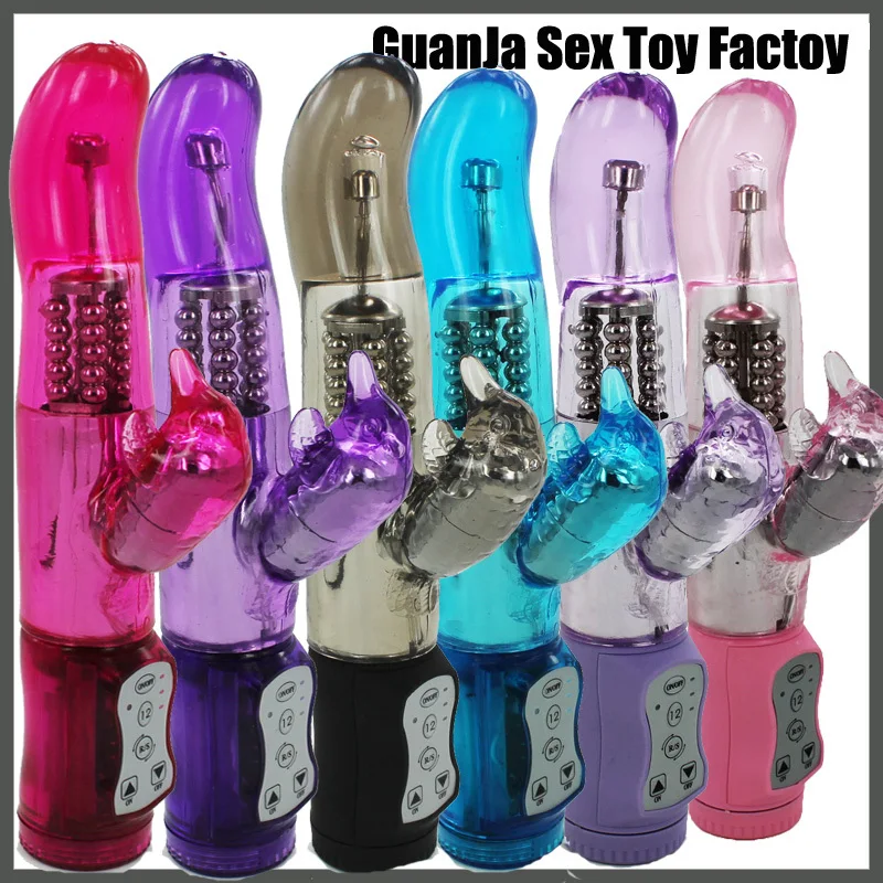 Кролик Вибраторы Секс игрушки 8 5 &quotиз мягкого прозрачного пластика 12 Скорость G