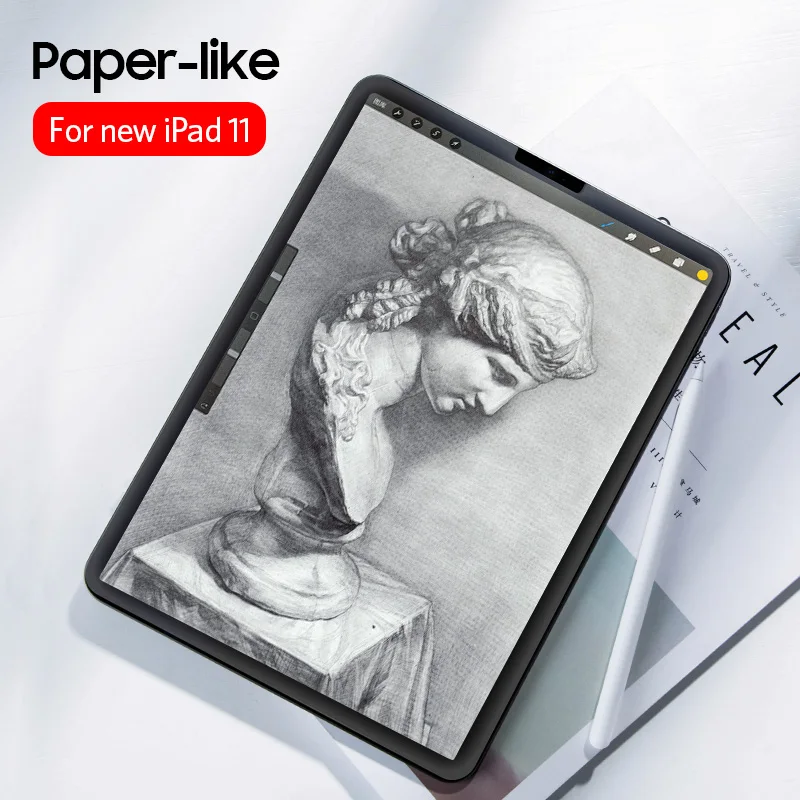 iPad Pro 11 Бумага как Экран protentor для нового iPad Pro 12,9/11/10,5 профессиональная живопись пленка для iPad мини 7,9 ПЭТ-пленка для iPad Air 9,7 - Цвет: iPad Pro 11